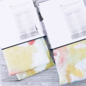 Two Panels Sheer Crushed Voile Curtains